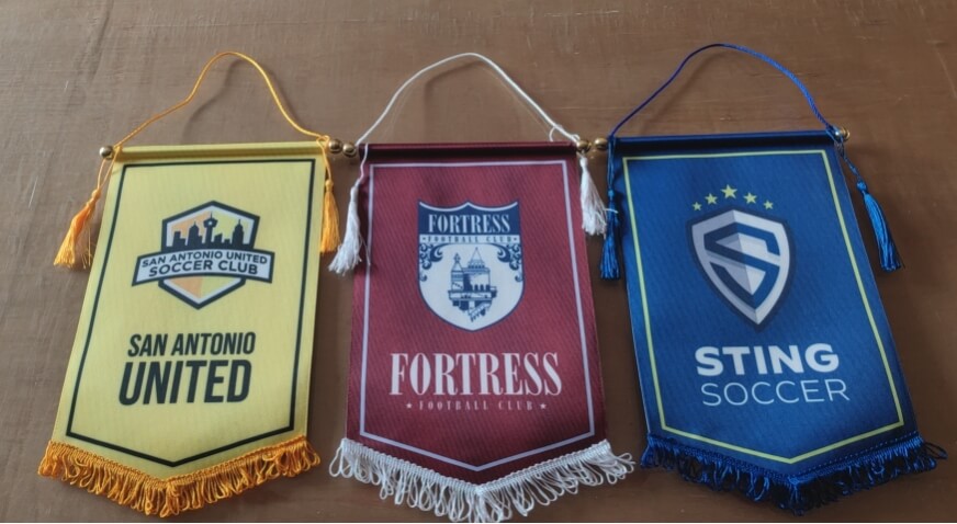Custom Soccer Pennants & custom Football Pennants